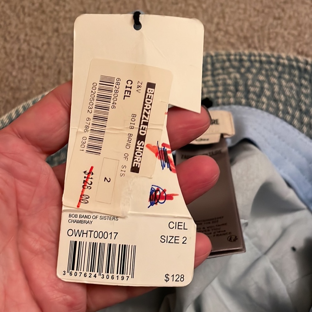 Zadig and Voltaire Denim Bucket Hat NWT - Picture 4 of 5